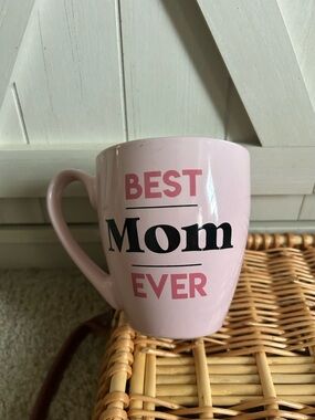 Pink "Best Mom Ever" Ceramic Coffee Mug